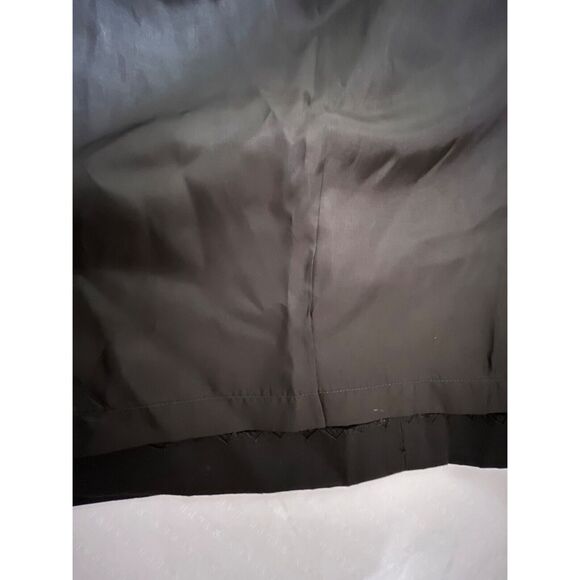 SAINT LAURENT RIVE GAUCHE BLACK SATIN SKIRT Sz: 42 - Picture 10 of 11